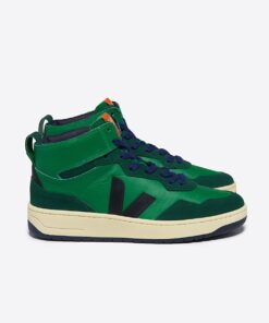 VEJA V-95 Leather Emeraude Black