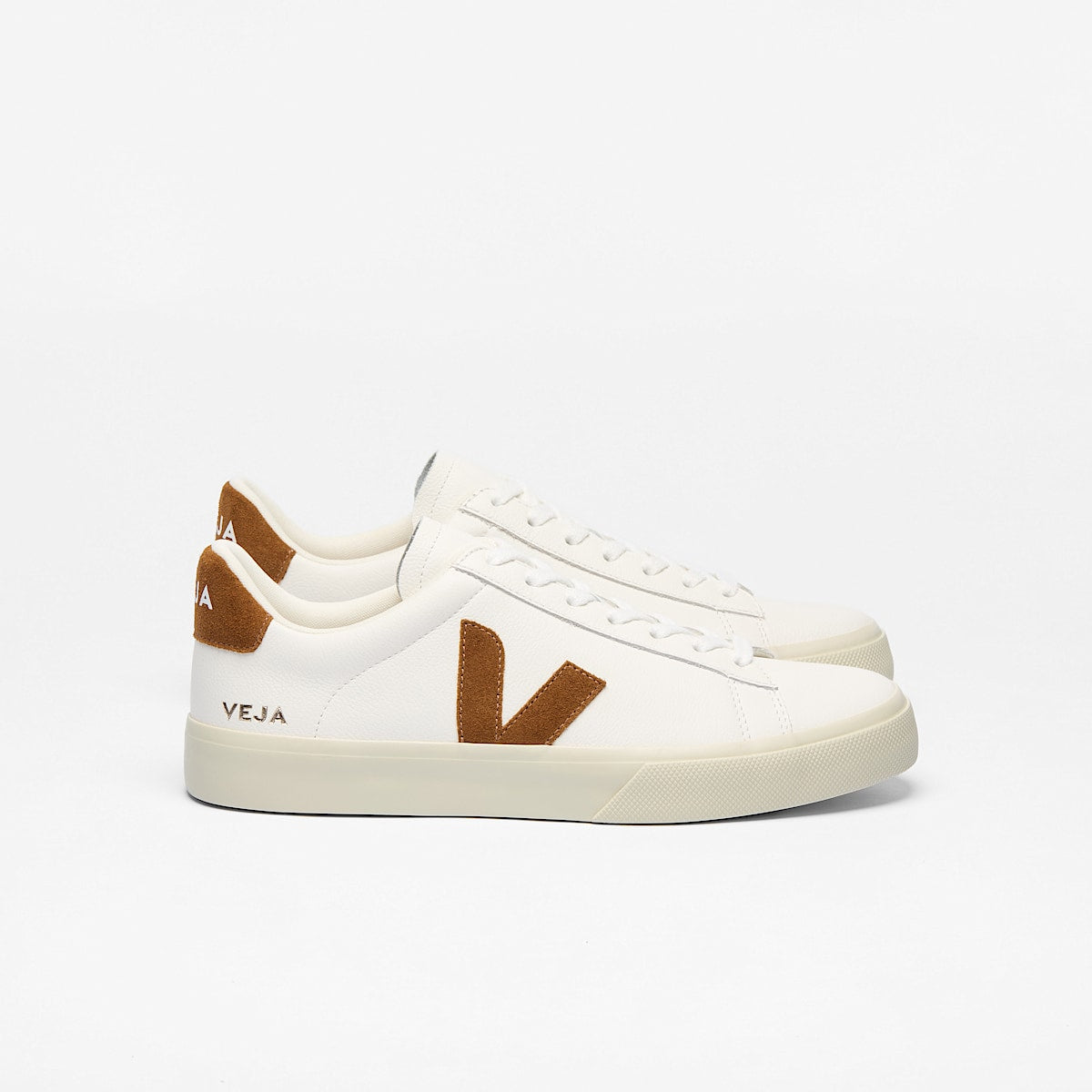 VEJA Campo Leather White Cognac