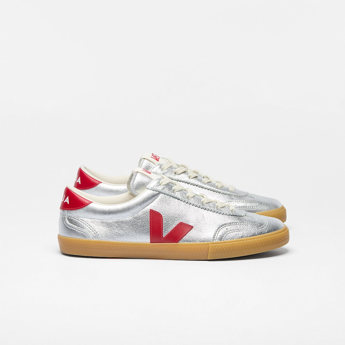 VEJA Volley Leather Silver Pepper