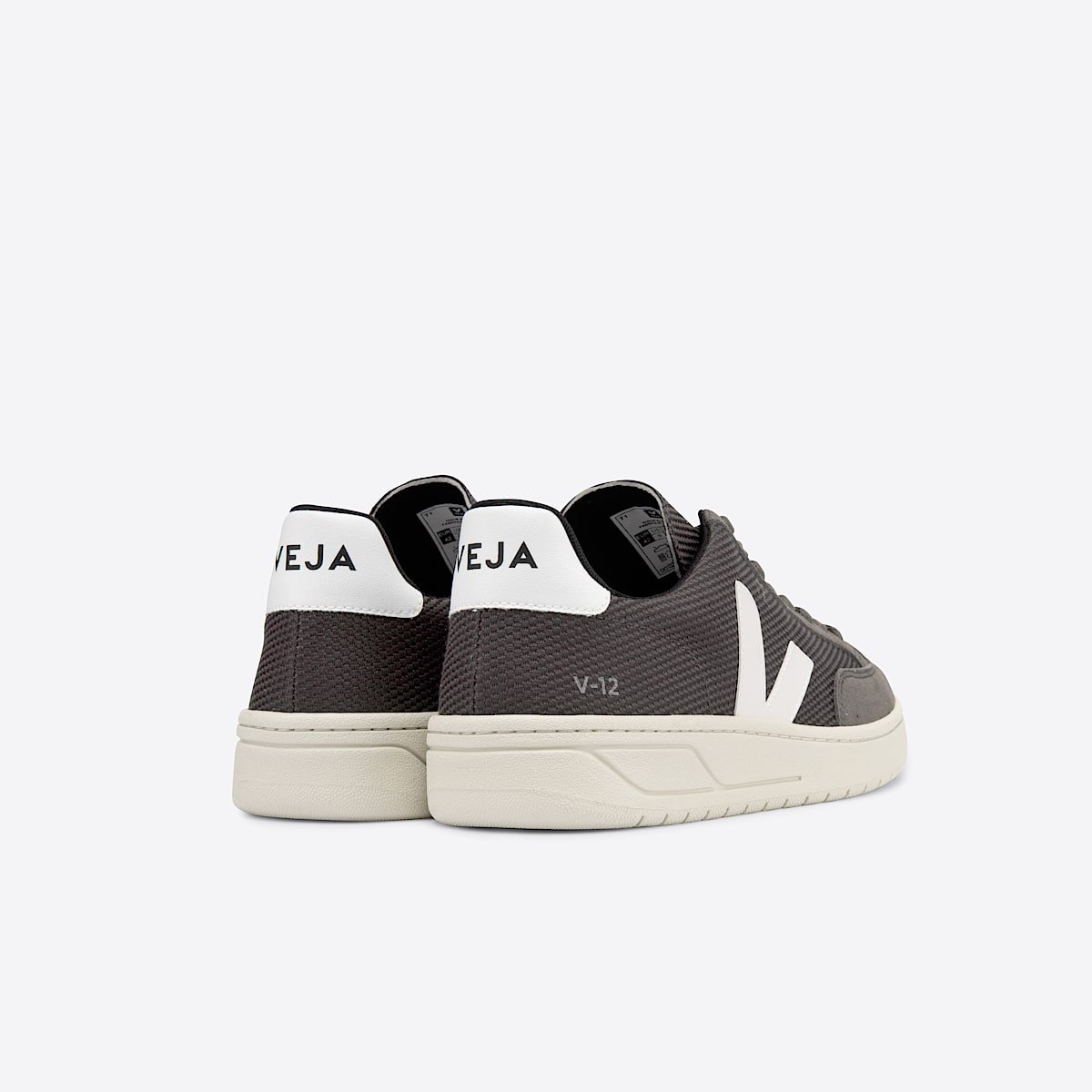 VEJA V-12 Vegan B-MESH Grafite White - Image 3