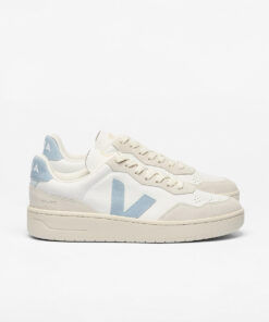 VEJA V-90 Leather White Steel