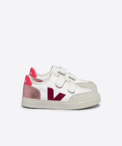VEJA V-12 Leather White Multico Nacre