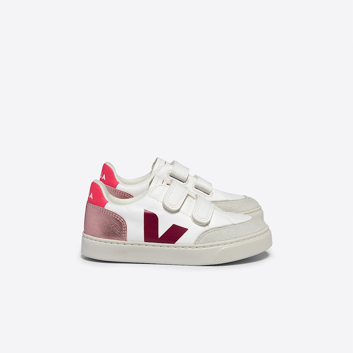 VEJA V-12 Leather White Multico Nacre