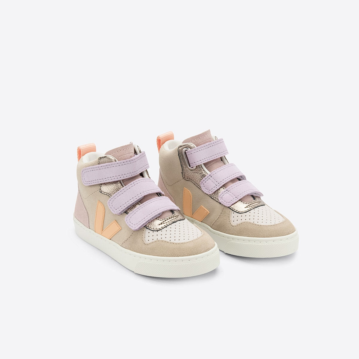VEJA V-10 Mid Suede Multico Almond Peach - Image 2