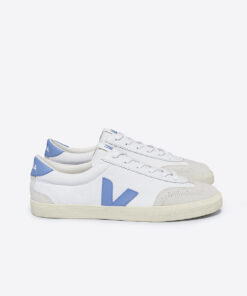 VEJA Volley Canvas White Aqua