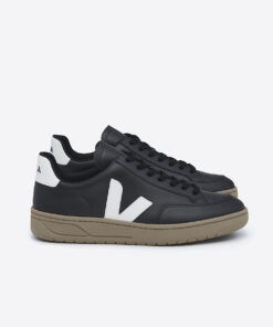 VEJA V-12 Leather Black Dune