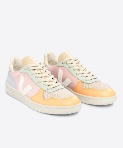 Alternative view of VEJA V-10 Leather Petale White Multico