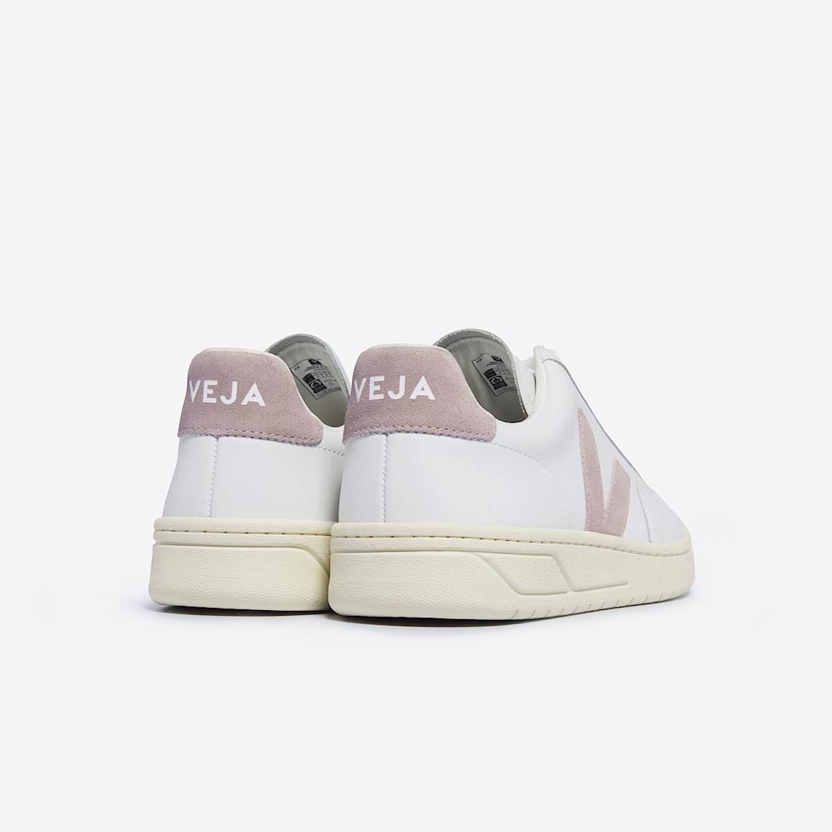 VEJA V-12 Leather White Babe - Image 3