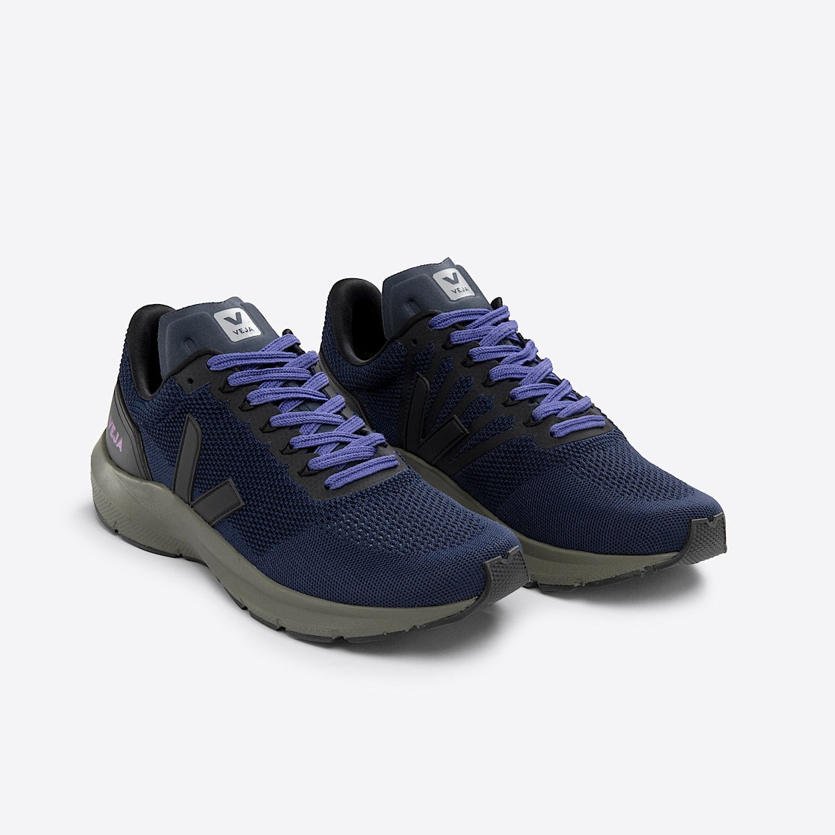 VEJA Marlin V-KNIT Nil Black Kaki Sole - Image 2