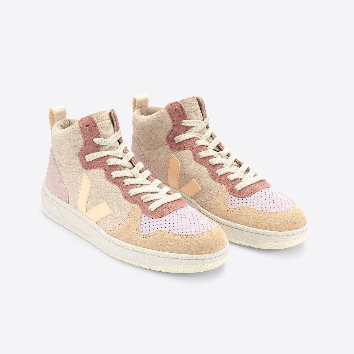 VEJA V-15 Suede Multico Peach - Image 2