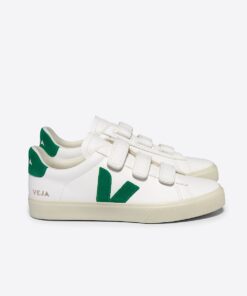 VEJA Recife Leather White Emeraude