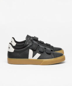 VEJA Recife Leather Black White