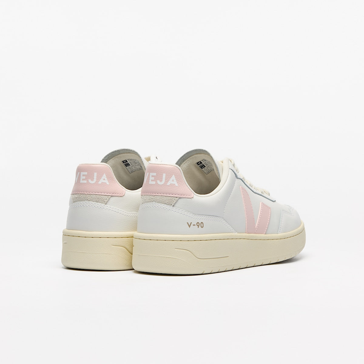 VEJA V-90 Leather White Petale - Image 3