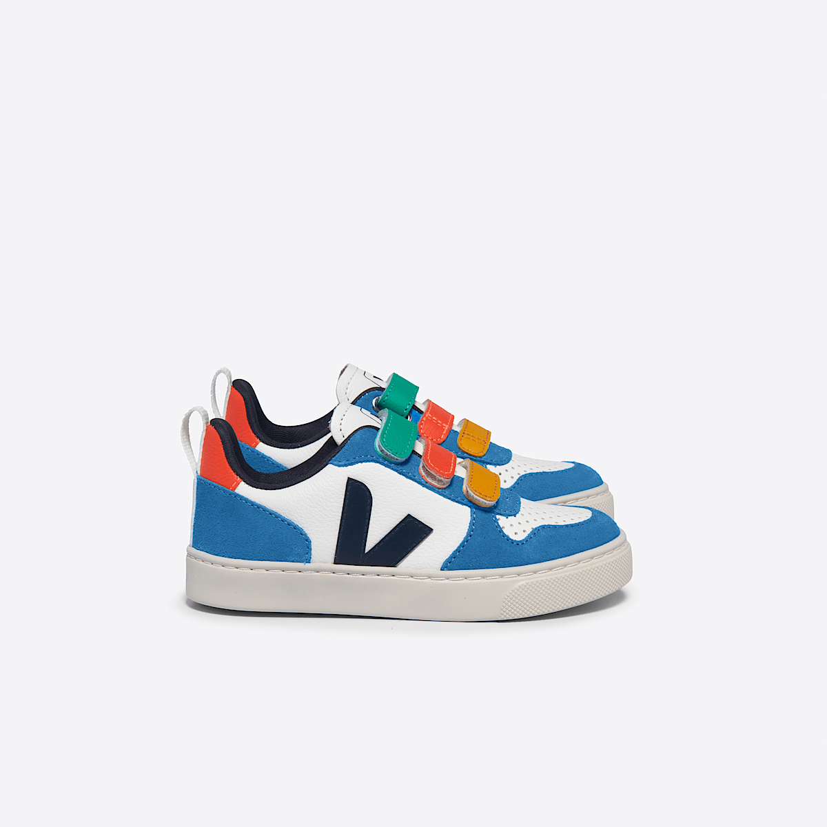 VEJA V-10 Leather White Multico Nautico