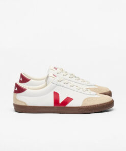 VEJA Volley Leather White Pekin Bark