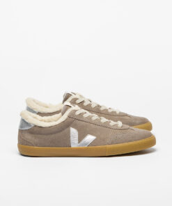 VEJA Volley Furred Suede Moonrock Silver