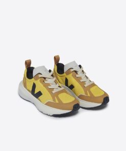 Alternative view of VEJA Canary Elastic Laces Alveomesh Tonic Black
